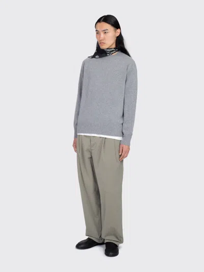 Margaret Howell Seamless Cashmere Crew Neck In Gray