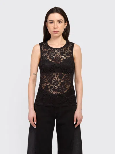 Eckhaus Latta Black Seraph Tank Top In Black
