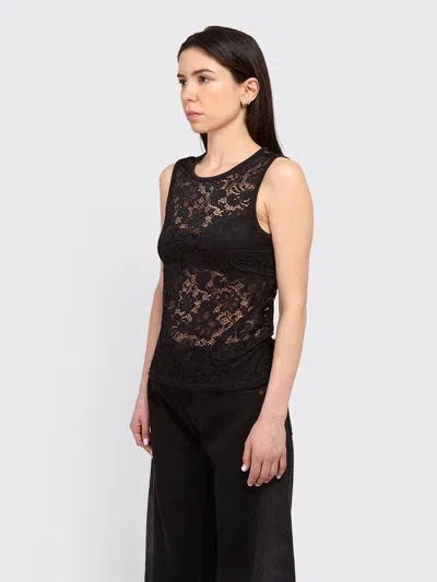 Eckhaus Latta Black Seraph Tank Top In Black
