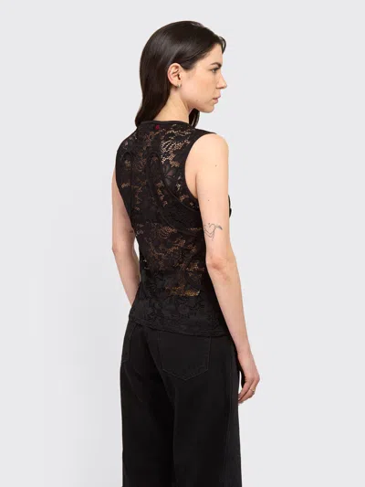 Eckhaus Latta Black Seraph Tank Top In Black