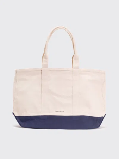 Norse Projects Stefan Cotton Canvas Bag In Blue