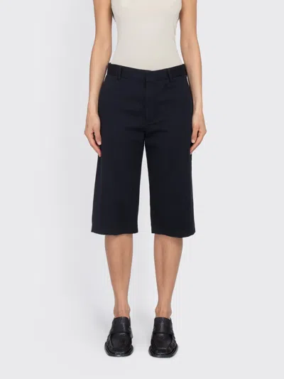 Filippa K Straight Cotton Linen Shorts In Black
