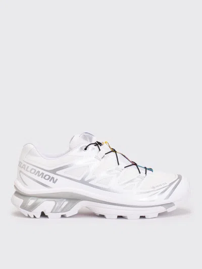 Salomon Streamlined White Sneakers With Quick-pull Lacing System In White