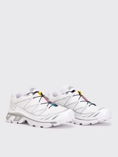 Salomon Streamlined White Sneakers With Quick-pull Lacing System In White