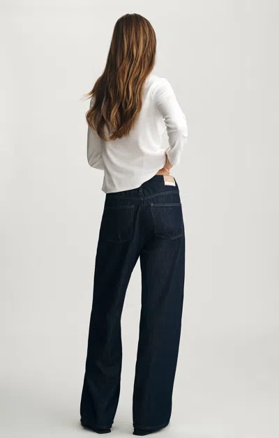Mavi Nella Wide Leg In Rinse Well Blue In Black