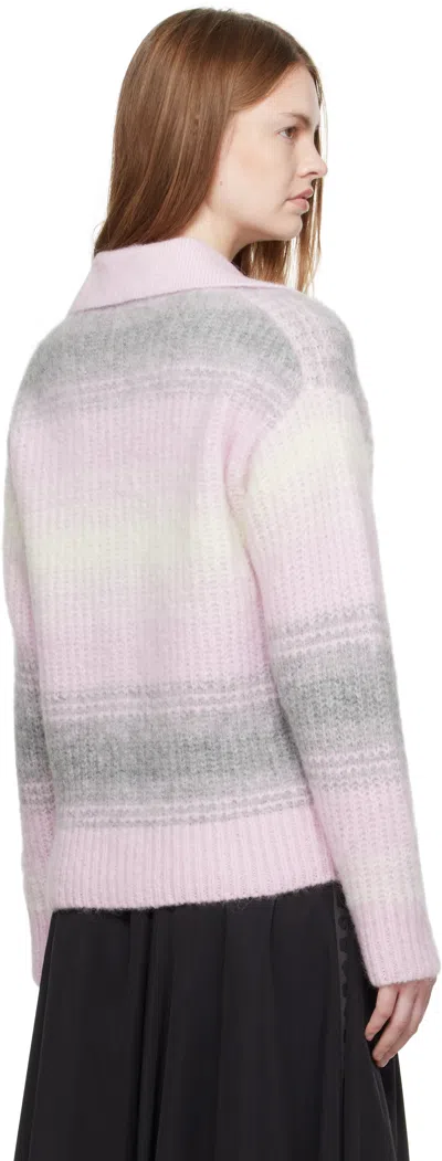 Kenzo Long Sleeve Cardigan In Purple