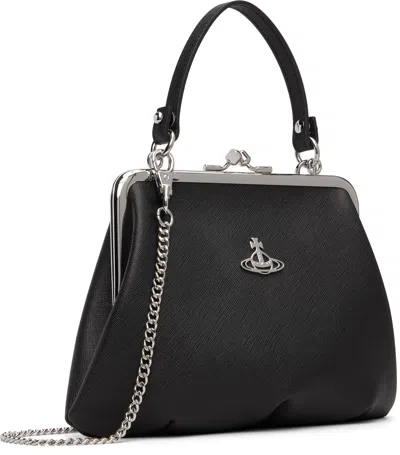 Vivienne Westwood Granny Frame Handbag In Black