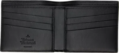 Vivienne Westwood Bi-fold Wallet With Tartan Plaid Design In Black