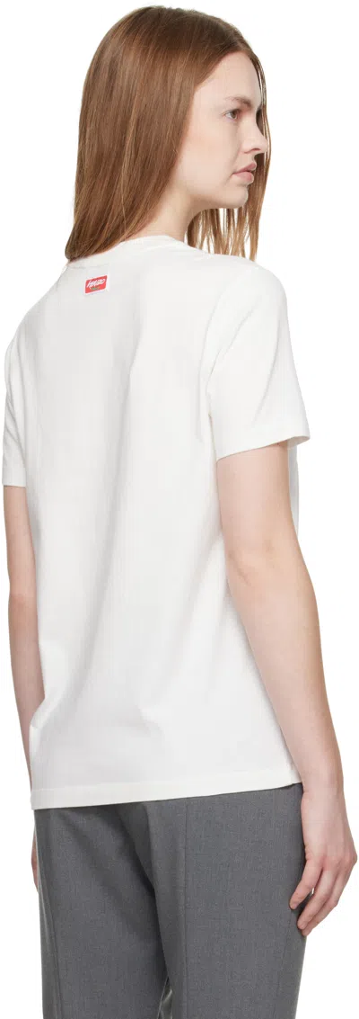 Kenzo T-shirt In Cotone Bianco  Donna In Neutral