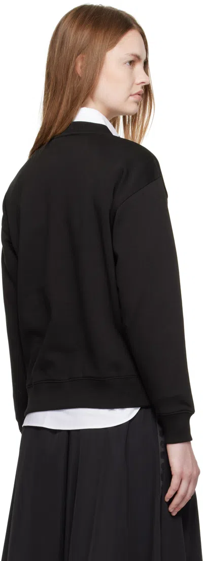 Kenzo Sweatshirt With "boke Flower" Embroidery In Black