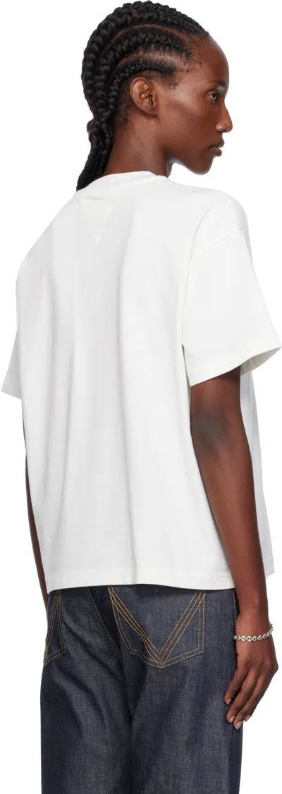 Bottega Veneta Pocket Detail Crew Neck Short Sleeve Top In White