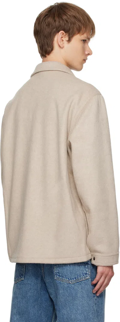 Forma Beige Brushed Work Jacket In Sand