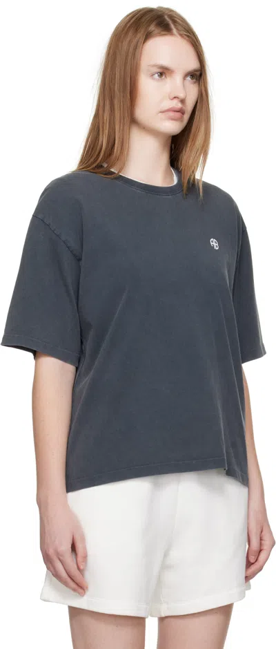 Anine Bing Rudy Tee Empowerment T-shirt In Gray