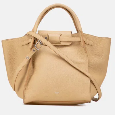 Pre-owned Celine Brown Small Leather Big Bag