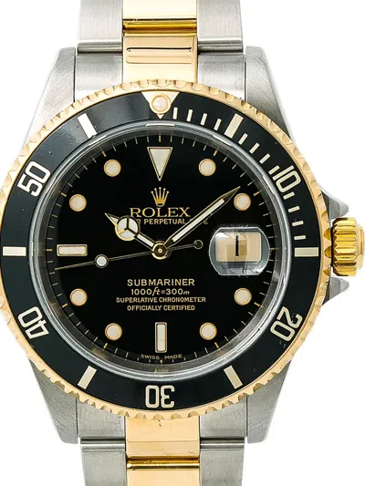 Pre-owned Rolex Submariner 40mm In Black