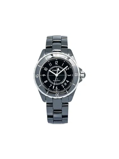 Pre-owned Chanel J12 33mm In Black