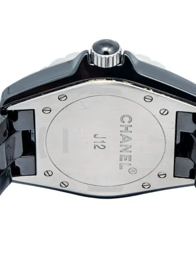 Pre-owned Chanel J12 33mm In Black
