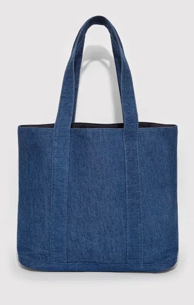 Mavi Jeans Indigo Turtles Denim Tote Bag In Light Blue