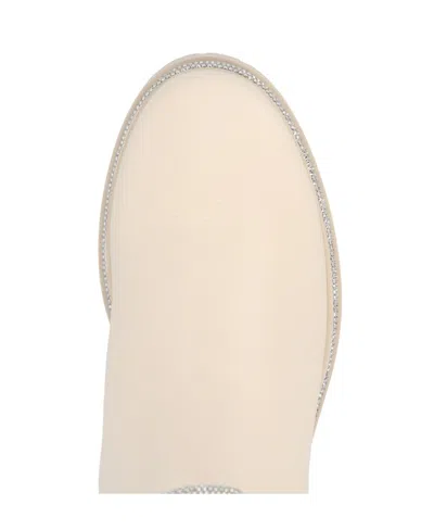 René Caovilla Crystal-embellished Leather Boots In Neutral