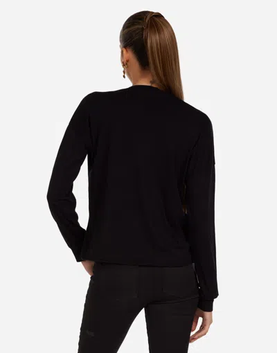Lauren Moshi Luella Crystal Cuddle Monster In Black