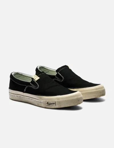 Visvim Skagway Slip On Pattern In Black