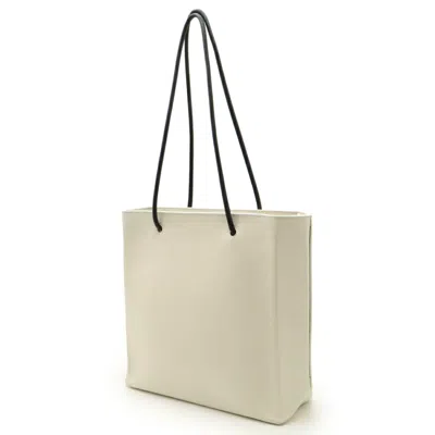 Pre-owned Balenciaga Black Ivory Leather Shoulder Bag Tote Bag ()