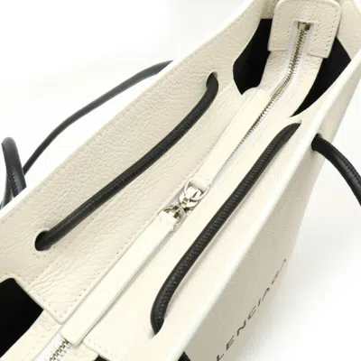 Pre-owned Balenciaga Black Ivory Leather Shoulder Bag Tote Bag ()
