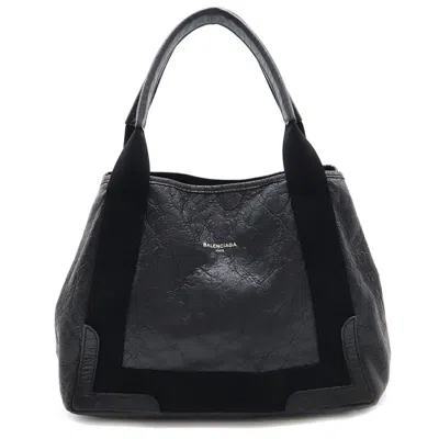 Pre-owned Balenciaga Black Leather Handbag Tote Bag ()