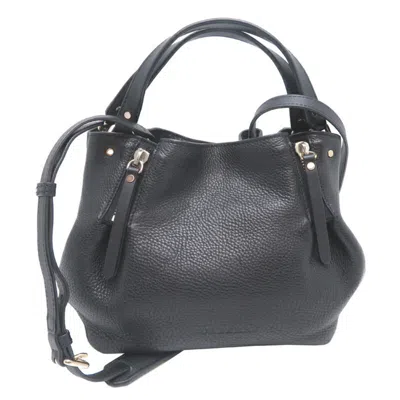 Pre-owned Burberry Black Leather Shoulder Bag ()