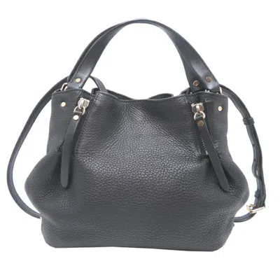 Pre-owned Burberry Black Leather Shoulder Bag ()