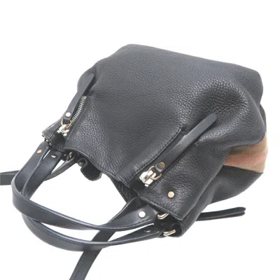 Pre-owned Burberry Black Leather Shoulder Bag ()