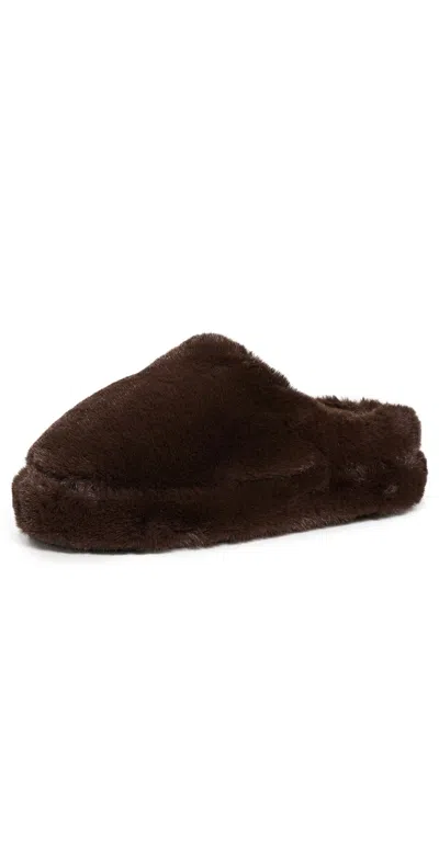 Apparis Misha Slippers Espresso In Brown