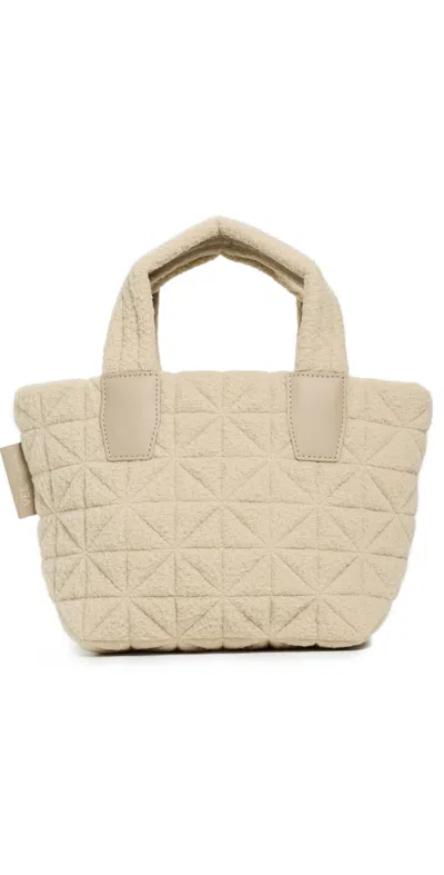 Vee Collective Sherpa Mini Vee Tote Cream Sherpa