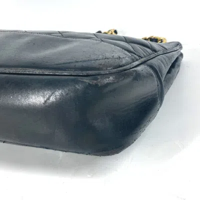 Pre-owned Chanel Black Gold Leather Shoulder Bag Tote Bag ()