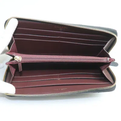 Pre-owned Chanel Black Grained Calfskin Coin Purse/coin Case ()