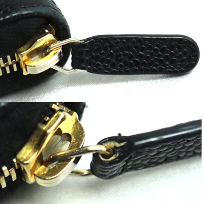 Pre-owned Chanel Black Grained Calfskin Coin Purse/coin Case ()