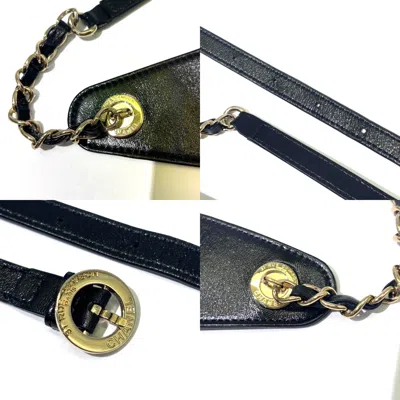 Pre-owned Chanel Black Leather Long Wallet (bi-fold) ()
