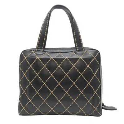 Pre-owned Chanel Black Leather Tote Bag ()