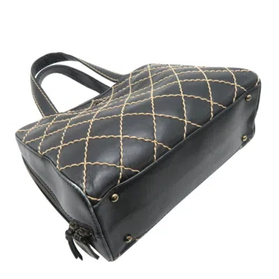 Pre-owned Chanel Black Leather Tote Bag ()