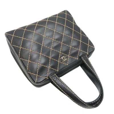 Pre-owned Chanel Black Leather Tote Bag ()