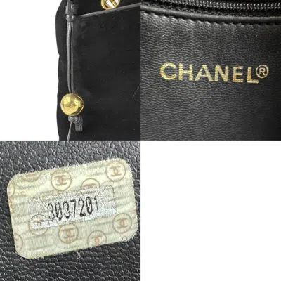 Pre-owned Chanel Black Velvet Shoulder Bag ()