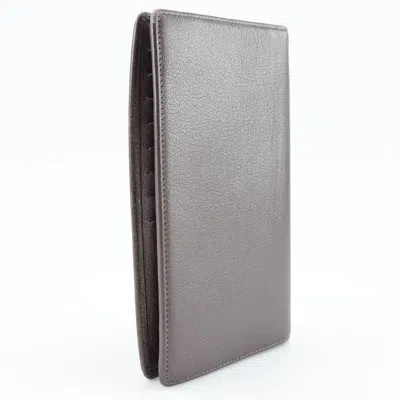 Pre-owned Chanel Metallic Purple Leather Long Wallet (bi-fold) ()