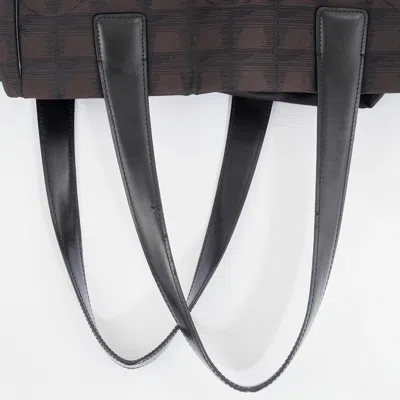 Pre-owned Chanel New Travel Line Brown Jacquard Leather Tote Bag ()