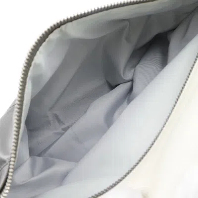 Pre-owned Chanel Silver Coated Canvas Shoulder Bag ()