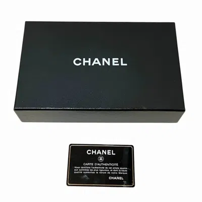 Pre-owned Chanel Silver Leather Long Wallet (bi-fold) ()