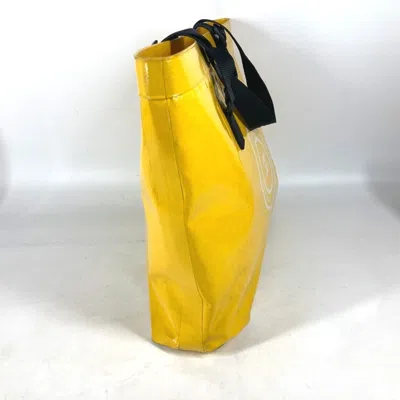 Pre-owned Chanel Yellow Vinyl Shoulder Bag Tote Bag ()