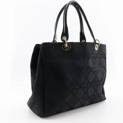 Pre-owned Dior Christian  Black Nylon Canvas Tote Bag ()