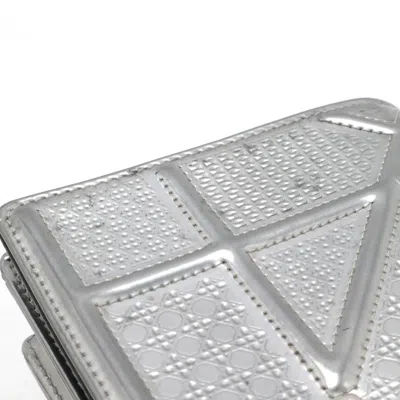 Pre-owned Dior Christian  Silver Patent Leather Clutch Bag Pochette ()