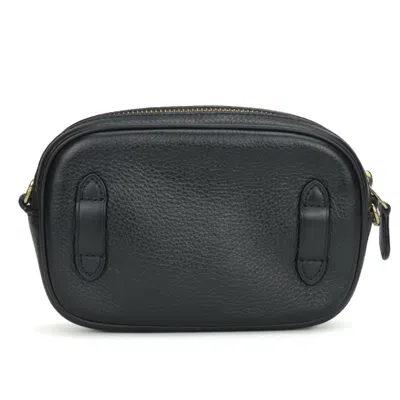 Pre-owned Coach Black Leather Pochette Shoulder Bag ()