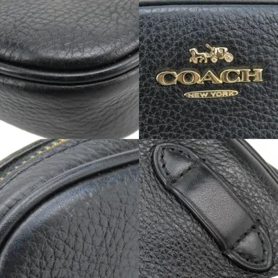 Pre-owned Coach Black Leather Pochette Shoulder Bag ()